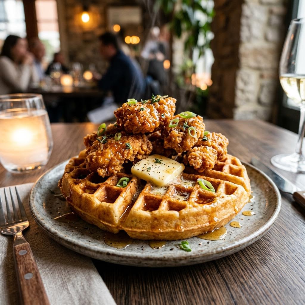 Hot Honey Waffles